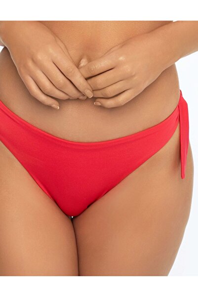 ESOTIQ Women's Bikini Bottom Briefs Swimming Panties Side Tie Smooth Polyamide | Berry