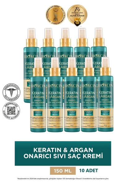 Bioxcin Keratin Argan Repairing Liquid Conditioner 10X150Ml