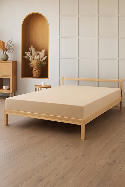 Sevim 100% Cotton Single Fitted Sheet - Solid Color - 100X200 cm & 120X200 cm