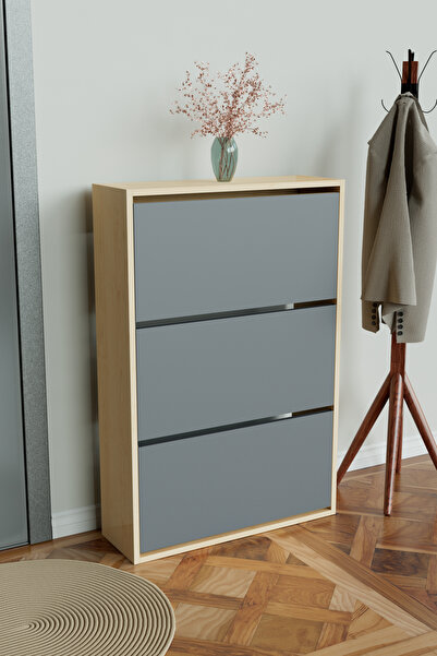 Hediyeler Kapında 3 Bölmeli Liovian Düşer Kapak Ayakkabılık