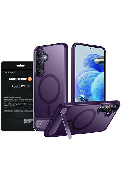 MobileSmart Husă pentru Samsung Galaxy S25, MagSafe, protecție militară, supo...