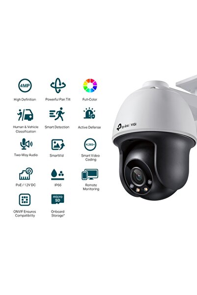 TP-LINK VIGI C540 VIGI 4MP Outdoor Full-Color Pan Tilt Network Camera