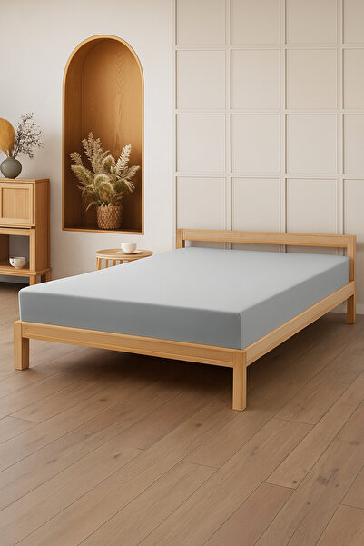 Sevim 100% Cotton Single Fitted Sheet - Solid Color - 100X200 cm & 120X200 cm