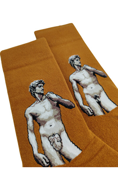 Shuttle Park Special Series Happy Colorful Art Patterned Michelangelo Socks Fun Comfortable Stylish Design Style Socks