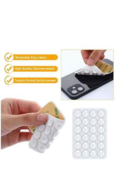 Generic 12 Set Adhesive Silicone Suction Cup - Non-Slip Phone Suction Cup (White)