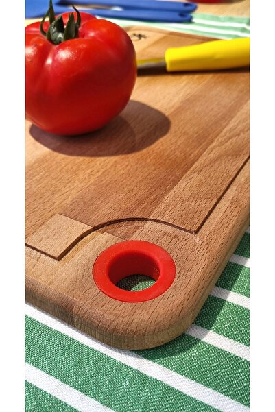 Benetton Home Wooden Cutting Board-22*33 Cm-Red