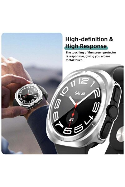 Generic [6+6 Pack] for Samsung Galaxy Watch Ultra 47mm Screen Protector Case