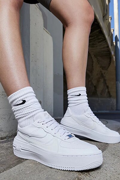 Nike Air Force 1 PLT AF ORM Beyaz Kadın Spor Ayakkabı