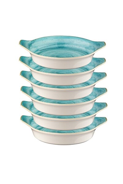Bonna Set 6 boluri gratinare Aqua 20cm