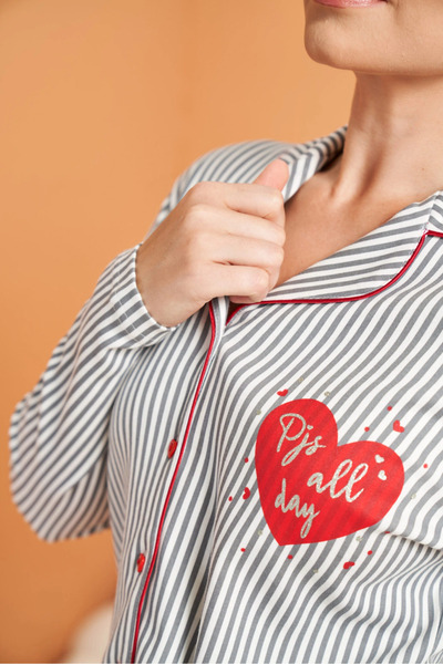 Kocabey Women's Buttoned Pajama Set