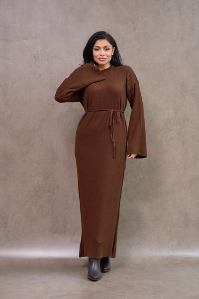 KÜÇÜĞÜM BUTİK Brown Knitwear Dress