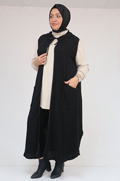 Eslina 54014 Large Size Waterport Piped Mir Vest - Black