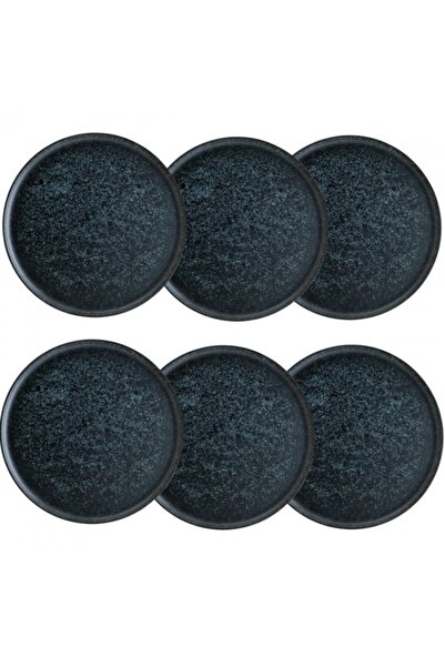 Bonna Set of 6 Vesper Matt porcelain pizza plates 32cm