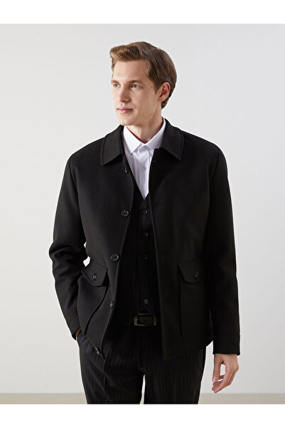 LC Waikiki Vizyon Yeni Sezon Rahat Kalıp Ceket Yaka Erkek Kaşe Kaban