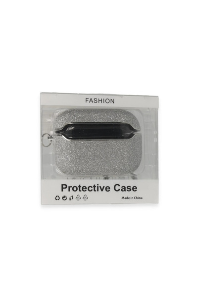 AL - KAR TİCARET AirPods Pro (1St Generation) Spell Glitter Case - Silver