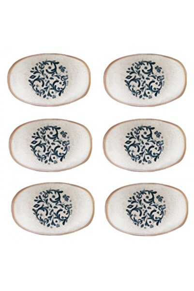 Bonna Set 6 farfurii ovale Viento 19x11cm portelan