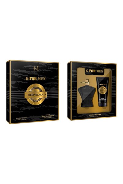 MONTAGE BRENDS Set cadou parfum +gel de dus pentru bărbați G FOR MEN DEEP BLACK