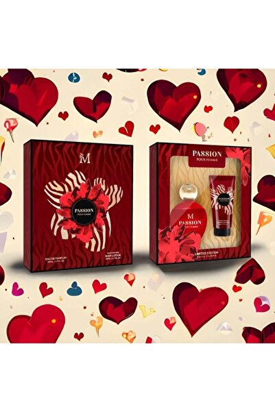 MONTAGE BRENDS Set cadou parfum + loțiune de corp pentru femei PASSION