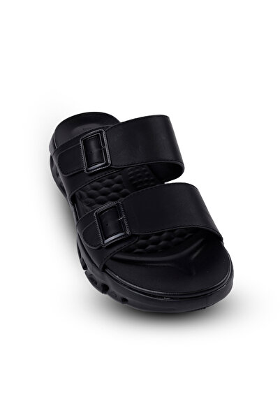 Clariss Men's leather sandals with comfortable orthopedic sole