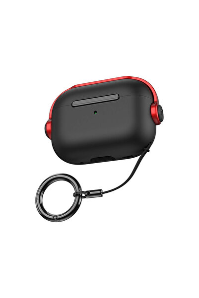 Hsc bilişim حافظة رائعة لسماعات Airpods 3 (الجيل الثالث) - أسود-أحمر