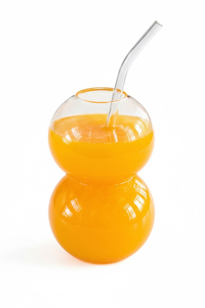 EVSTYLE Borosilicate Glass Cup - with Glass Straw as a Gift