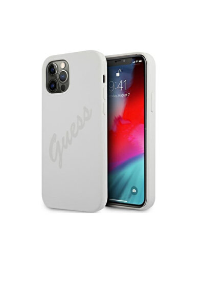 Guess iPhone 12 Pro Max 6.7 Silicone Vintage Cream