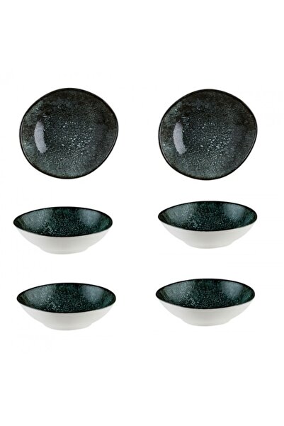 Bonna Set 6 boluri Cosmos Black 10cm din portelan