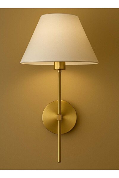 genernic مصباح حائط ذهبي حديث مع عاكس الضوء، قاعدة لمبة E14