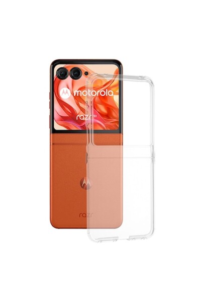 Techsuit Carcasă compatibilă cu Motorola Razr 50, Slim Protector, W1850, Plastic, Cristalină