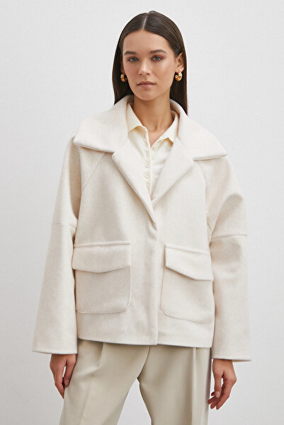 Never more Reglan Tay Flock Coat Cream
