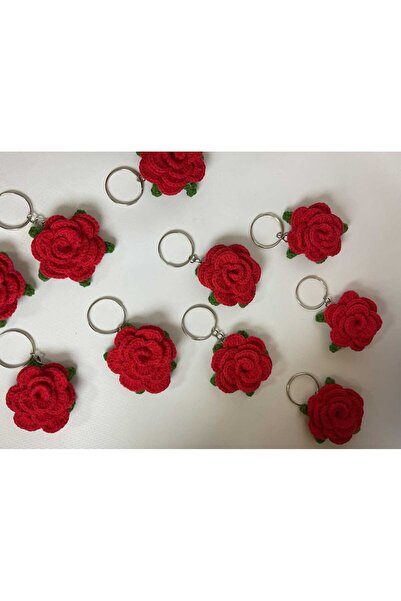 RZ Amigurumi Handmade Design Flower Knitted Keychain & Bag Accessory (5 Pcs)