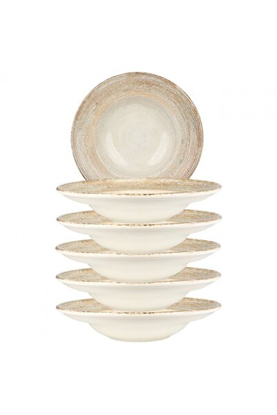 Bonna Set 6 farfurii gourmet adanci Patera din portelan 27cm,400ml