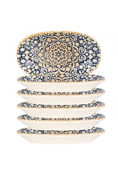 Bonna Set 6 farfurii ovale din portelan ALHAMBRA 24x14cm
