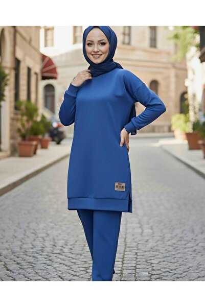 SHİROSA Combed Cotton Double-Layered Top and Bottom Set