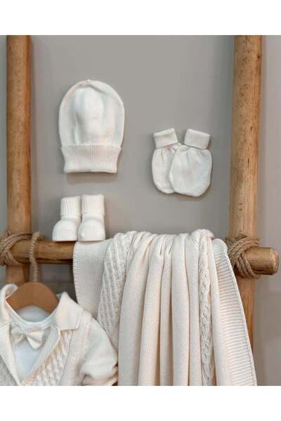 kidsense Nipperland Baby Boy Bow Tie 100% Cotton Set of 5 Hospital Release