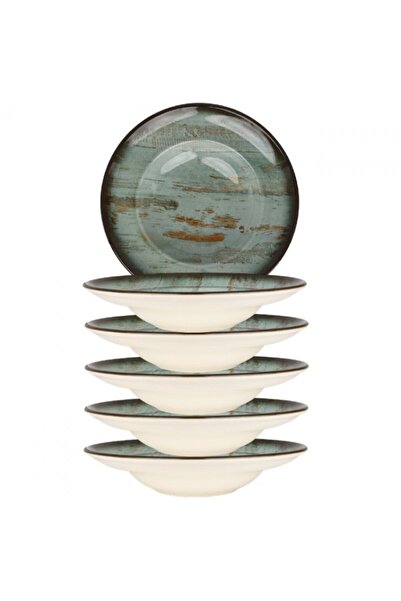 Bonna Set 6 farfurii adanci Madera din portelan 24cm 400ml