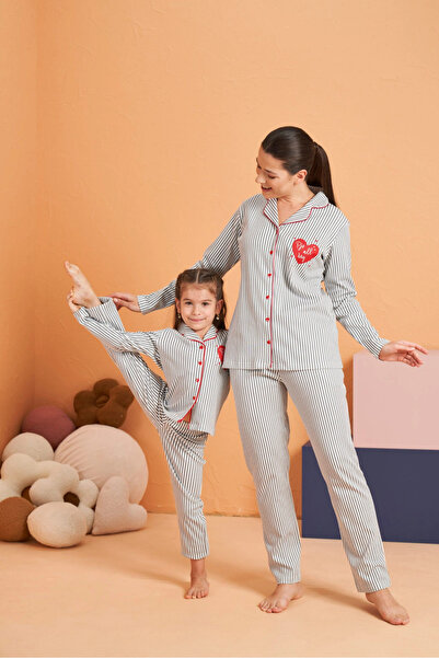 KARAKAŞ Pjs 28064 women's buttoned pajama set
