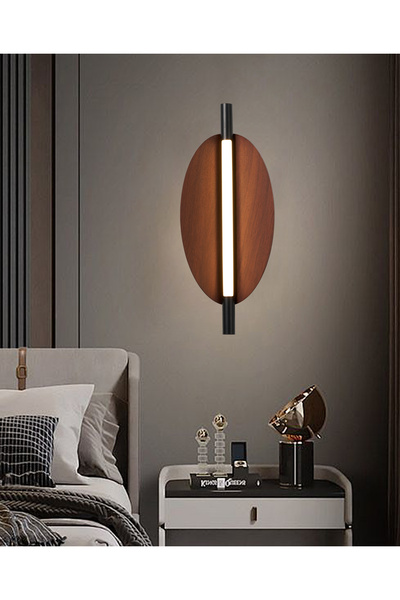 Apliqa Vion Siyah Yaprak Desenli Ledli Aplik