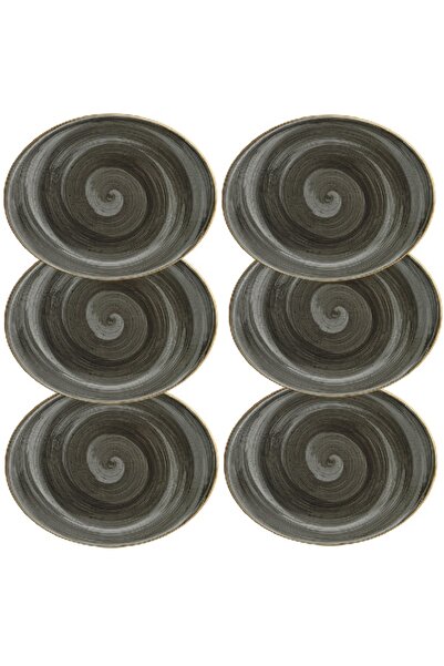 Bonna Set 6 farfurii ovale Space din portelan 31cm