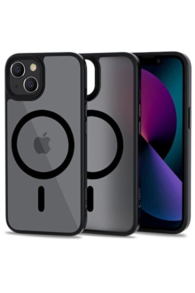 Velo Husă de protecție MagSafe pentru Apple iPhone 13 - Magmat Grip Pro, protecție împotriva șocurilor, tactilă durabilă, neagră