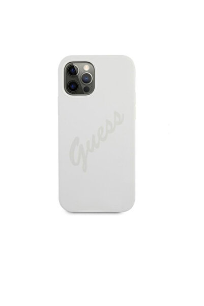 Guess iPhone 12 Pro Max 6.7 Silicone Vintage Cream