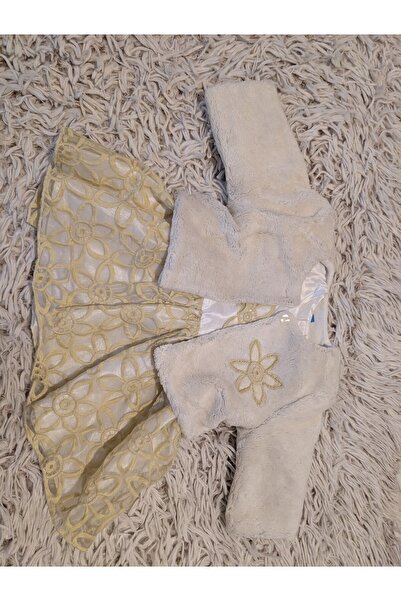 Handmade Minis Boutique Handmade Minis Boutique baptism dress, with coat and hat