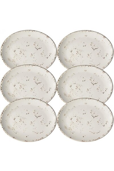 Bonna Set 6 farfurii ovale Grain portelan 31cm