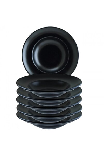 Bonna Set 6 farfurii gourmet adanci Notte portelan 27cm 400ml