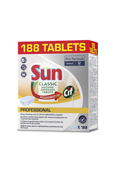 SUN Classic Professional Classic Dishwasher Tablets 188 pcs