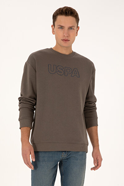 U.S. Polo Assn. Men's Comfort Crew Neck Mink Sweatshirt 2240053