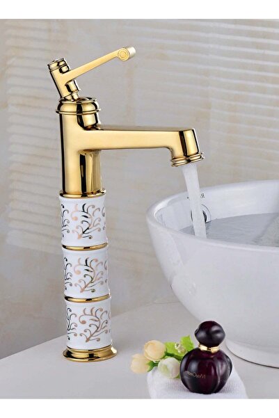 Generic High Basin Mixer Faucet - Gold