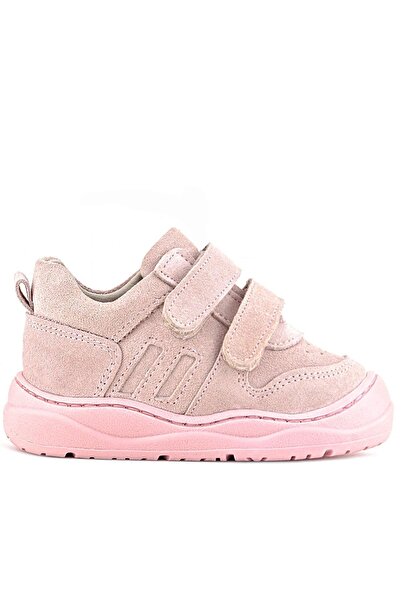 Rakerplus Schaggy Genuine Leather Powder Pink Velcro Baby Sneakers