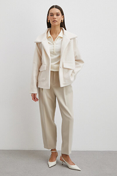 Never more Reglan Tay Flock Coat Cream