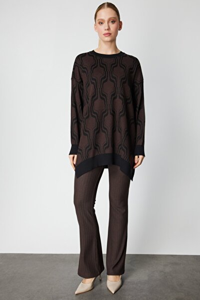 ON Patterned Long Knitwear Sweater